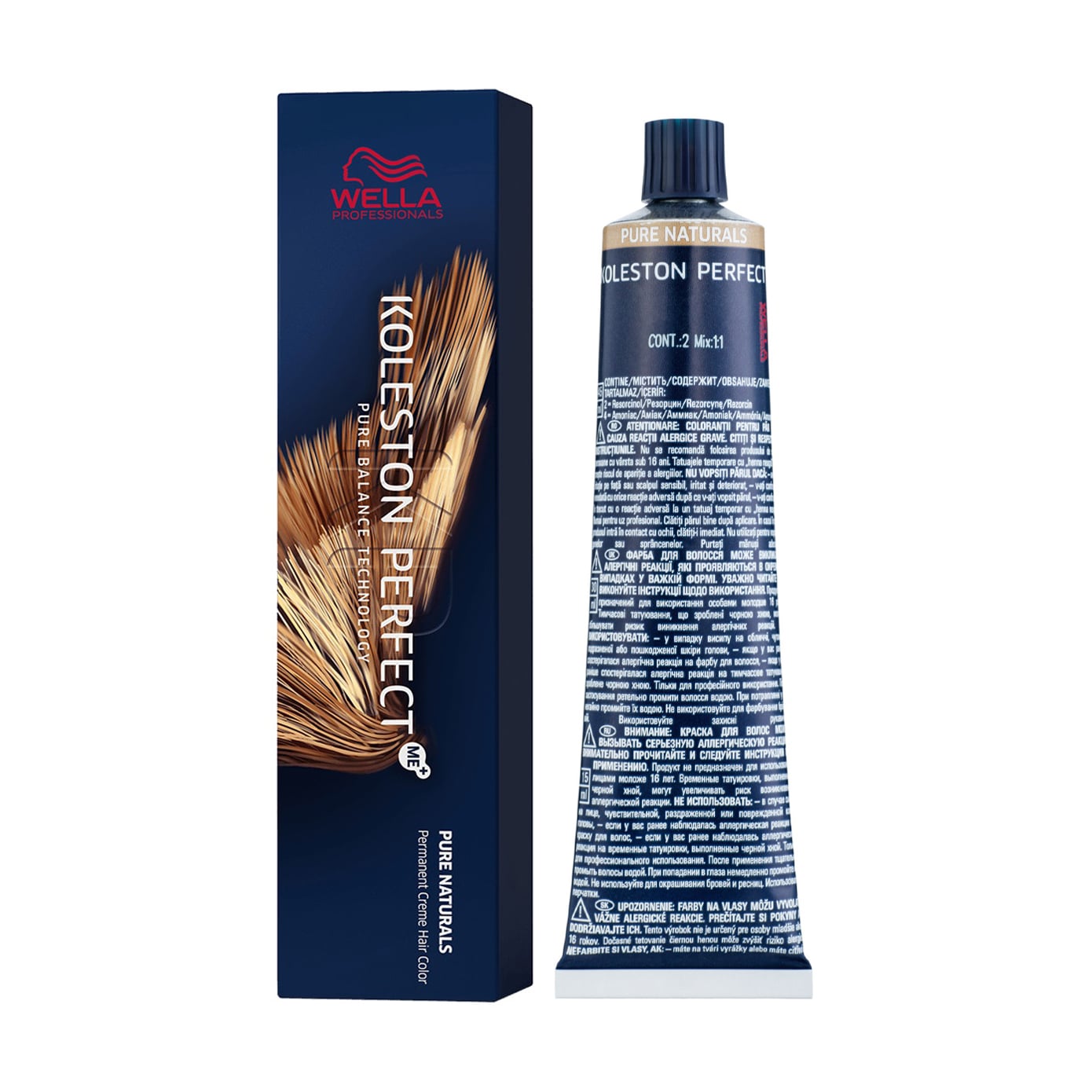 Уцінка! Стійка крем-фарба для волосся Wella Professionals Koleston Perfect Me+ Pure Naturals 6/0, 60 мл