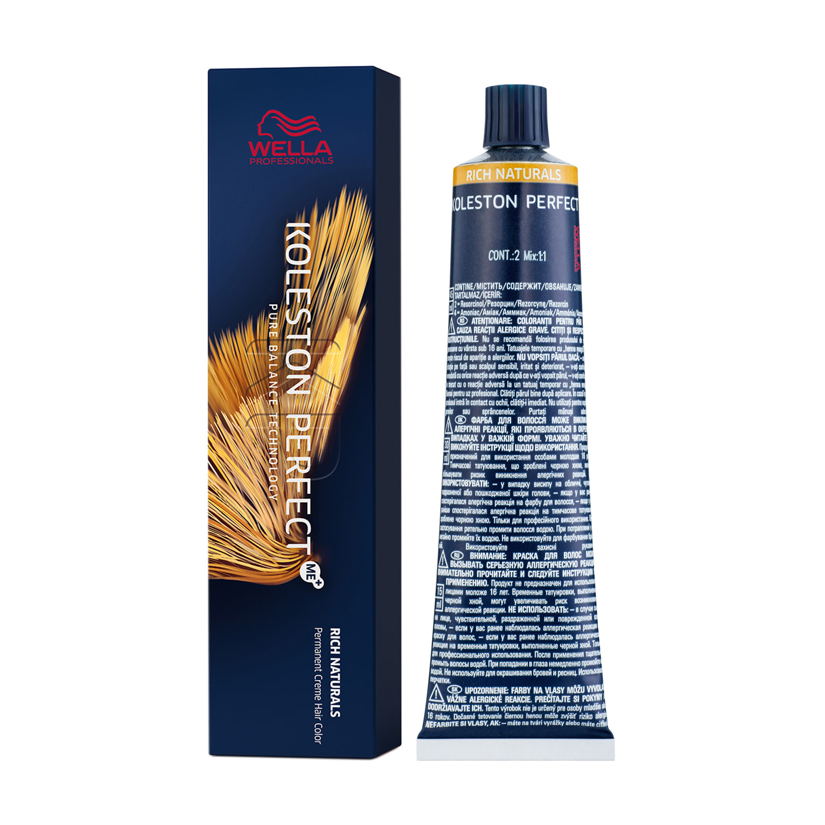 Уцінка! Стійка крем-фарба для волосся Wella Professionals Koleston Perfect Me+ Rich Naturals 9/31 Яскравий блондин золотисто-попелястий, 60 мл